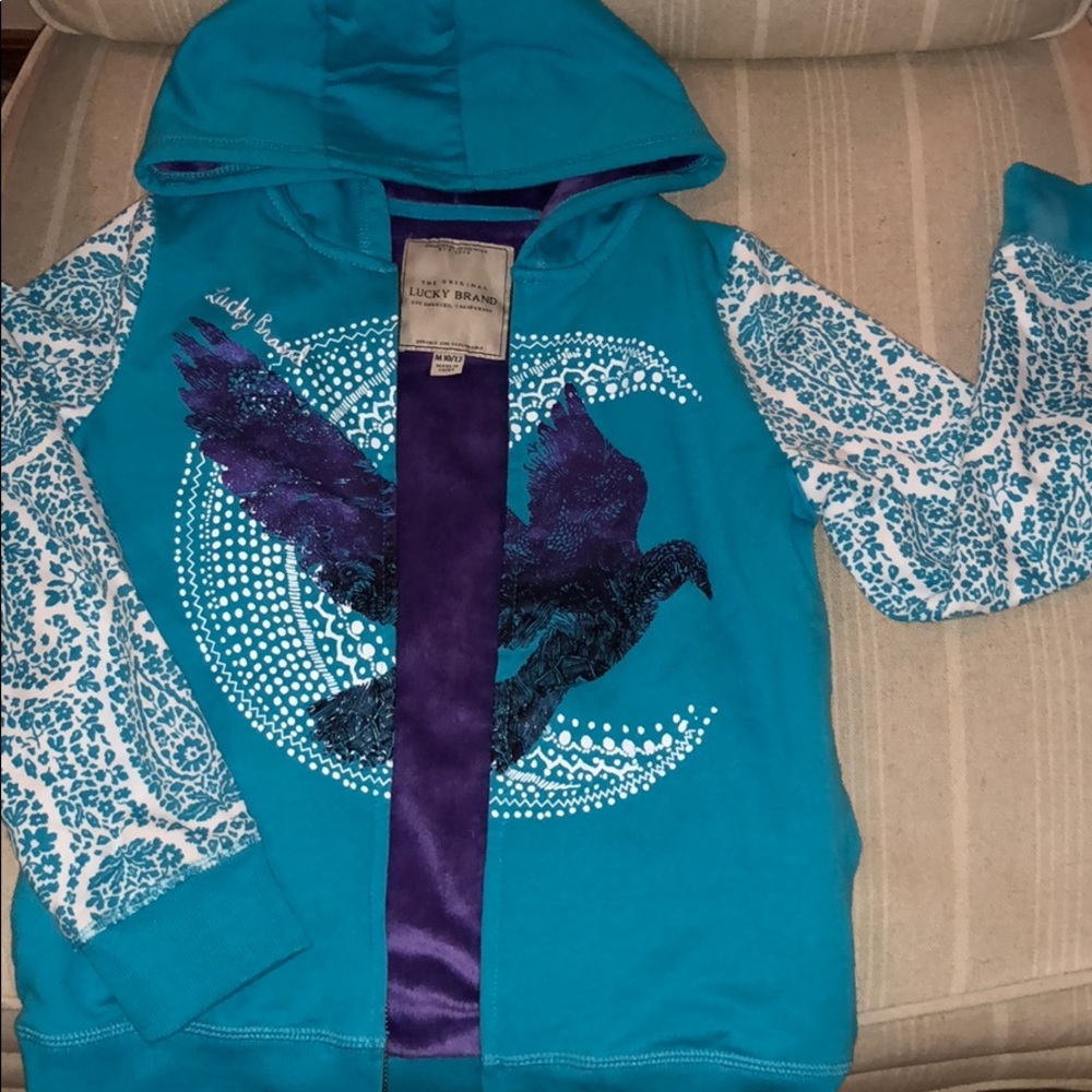 Lucky Brand Girl’s Zip Up Sweater